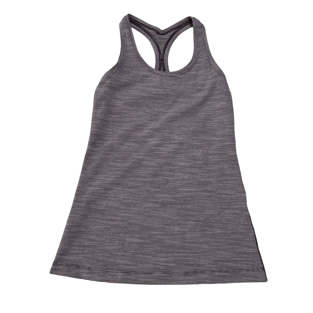 Lululemon Tank Top Women's XS Gray Cool Racerback Athletic Yoga Gym 13 x 24.5